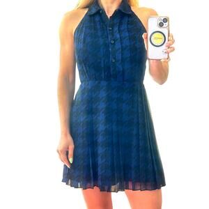 NWT BCBGeneration Edgy Dark Academia Houndstooth Mini Dress 0